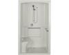 Kohler Freewill K-12109-N-95 Ice Grey Barrier-Free Shower Module with Nylon Grab Bars and Left Seat, 52" X 37-1/2" X 84"