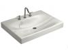 Kohler Strela K-2953-1N-0 White One-Piece Surface and Integrated Lavatory without Overflow