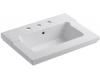 Kohler Tresham K-2979-1-47 Almond One Piece Surface and Integrated Lavatory with Single-Hole Faucet Drilling