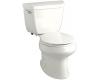 Kohler Wellworth K-3657-U-0 White Class Five Round Front Toilet with Insuliner Tank