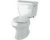 Kohler Wellworth K-3657-UR-0 White Class Five Round Front Toilet with Insuliner Tank and Lock with Right-Hand Trip Lever