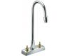 Kohler Triton K-7305-K-CP Polished Chrome Centerset Lavatory Faucet with Aerator, Requires Handles, Less Drain and Lift Rod