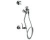 Kohler Triton K-13931-2A-CP Polished Chrome Built-In Bedpan Washer with Washer Standard Sprayhead and Handle