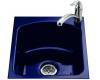Kohler Napa K-5848R-1-30 Iron Cobalt Tile-In Entertainment Sink with Single-Hole Faucet Drilling at Right
