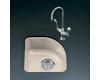 Kohler Sorbet K-5902-1U-55 Innocent Blush Undercounter Entertainment Sink with Single-Hole Faucet Drilling