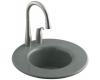 Kohler Cordial K-6490-1-55 Innocent Blush Cast Iron Entertainment Sink with Single Faucet Hole Drilling