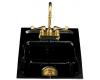 Kohler Aperitif K-6540-1-7 Black Black Tile-In Entertainment Sink with Single-Hole Faucet Drilling