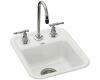 Kohler Aperitif K-6560-2-FF Sea Salt Self-Rimming Entertainment Sink with Two-Hole Faucet Drilling for 4" Center Faucets