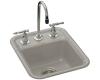 Kohler Aperitif K-6560-2-K4 Cashmere Self-Rimming Entertainment Sink with Two-Hole Faucet Drilling for 4" Center Faucets