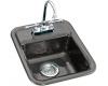 Kohler Aperitif K-6560-3-58 Thunder Grey Self-Rimming Entertainment Sink with Three-Hole Faucet Drilling for 8" Center Faucets