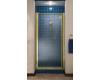 Kohler Focal K-711200-B-BH Bright Brass Custom Pivot Framed Shower Door with Obscure Glass