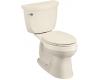 Kohler Cimarron K-3496-HE-47 Almond Comfort Height Elongated Toilet with Echosmart Technology