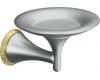 Kohler Finial Art K-622-NU Polished Nickel with Gold Accents Soap Dish