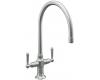 Kohler HiRise K-7341-4-BS Brushed Stainless Two Handle Kitchen Faucet