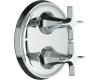 Kohler Memoirs Classic K-T10427-3C-CP Polished Chrome Stacked Thermostatic Valve Trim with Cross Handles