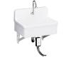 Kohler Gilford K-12784-0 White Scrub-Up/Plaster Sink with Single-Hole Faucet Drilling, 24" X 22"