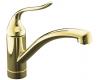Kohler Coralais K-15075-P-PB Vibrant Polished Brass Decorator Kitchen Sink Faucet with Lever Handle