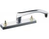 Kohler Triton K-7825-K-CP Polished Chrome Kitchen Sink Faucet with Escutcheon, Requires Handles