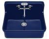 Kohler Gilford K-12700-C9 Cobalt Blue 30" x 22" Wall-Mount Kitchen Sink with Apron-Front