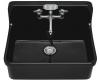 Kohler Gilford K-12701-7 Black Black 24" x 22" Wall-Mount Kitchen Sink with Apron-Front