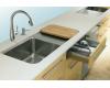 Kohler Prologue K-3593 Kitchen Sink with Work Surface on Right and Storage Drawer System
