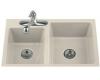 Kohler Clarity K-5814-3-47 Almond Tile-In Kitchen Sink with Three-Hole Faucet Drilling