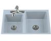 Kohler Clarity K-5814-3-6 Skylight Tile-In Kitchen Sink with Three-Hole Faucet Drilling