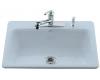 Kohler Bakersfield K-5832-3-6 Skylight Self-Rimming Kitchen Sink with Three-Hole Faucet Drilling