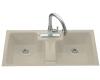 Kohler Cantina K-5852-1-G9 Sandbar Tile-In Kitchen Sink with Single-Hole Faucet Drilling