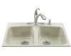 Kohler Brookfield K-5898-4-G9 Sandbar Tile-In Kitchen Sink with Four-Hole Faucet Drilling
