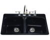 Kohler Brookfield K-5942-5-52 Navy Self-Rimming Kitchen Sink with Five-Hole Faucet Drilling