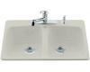 Kohler Brookfield K-5942-5-95 Ice Grey Self-Rimming Kitchen Sink with Five-Hole Faucet Drilling