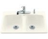 Kohler Brookfield K-5942-5-FD Cane Sugar Self-Rimming Kitchen Sink with Five-Hole Faucet Drilling