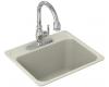 Kohler Glen Falls K-6664-3-33 Mexican Sand Tile-In Utility Sink with Three-Hole Faucet Drilling