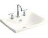 Kohler Escale K-19029-8-0 White Self-Rimming Lavatory with 8" Centers