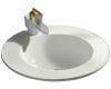 Kohler Camber K-2282-1-W2 Earthen White Self-Rimming Lavatory with Single-Hole Faucet Drilling