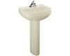 Kohler Wellworth K-2293-8-33 Mexican Sand Pedestal Lavatory with 8" Centers