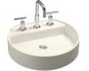 Kohler Chord K-2331-8-S1 Biscuit Satin Wading Pool Lavatory with 8" Centers