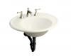 Kohler Iron Works K-2822-1S-FE Frost Lavatory with Sandbar Exterior and Single-Hole Faucet Drilling