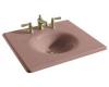Kohler Iron/Impressions K-3048-1-45 Wild Rose 25" Cast Iron One-Piece Surface and Integrated Lavatory with Single-Hole Faucet Drilling