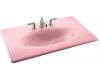 Kohler Iron/Impressions K-3051-1-KF Vapour Pink 37" Cast Iron One-Piece Surface and Integrated Lavatory with Single-Hole Faucet Drilling