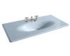 Kohler Iron/Impressions K-3052-4-6 Skylight 43" Cast Iron One-Piece Surface and Integrated Lavatory with 4" Centers