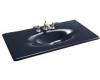 Kohler Iron/Impressions K-3052-8-52 Navy 43" Cast Iron One-Piece Surface and Integrated Lavatory with 8" Centers