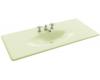 Kohler Iron/Impressions K-3053-4-NG Tea Green 49" One-Piece Surface with Integrated Lavatory and 4" Centers