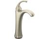 Kohler Forte K-10217-4-BN Vibrant Brushed Nickel Tall, Single-Control Lavatory Faucet with Sculpted Lever Handle