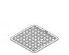 Kohler 1087472-CP Part - Polished Chrome Strainer Plate Square