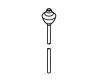 Kohler 1097556-BN Part - Brushed Nickel Lift Rod Assembly