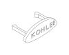 Kohler 79632-CP Part - Polished Chrome Plug Button & Screw Kit