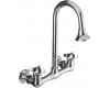 Kohler Triton K-7319-3-CP Polished Chrome Utility Sink Faucet with Cross Handles