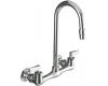 Kohler Triton K-7320-4-G Brushed Chrome Utility Sink Faucet with Lever Handles